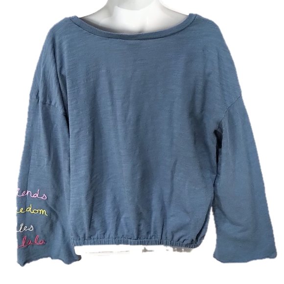 Stem Clothing Girls Bell Sleeve Oversize Top - Size 6 - Picture 2 of 4